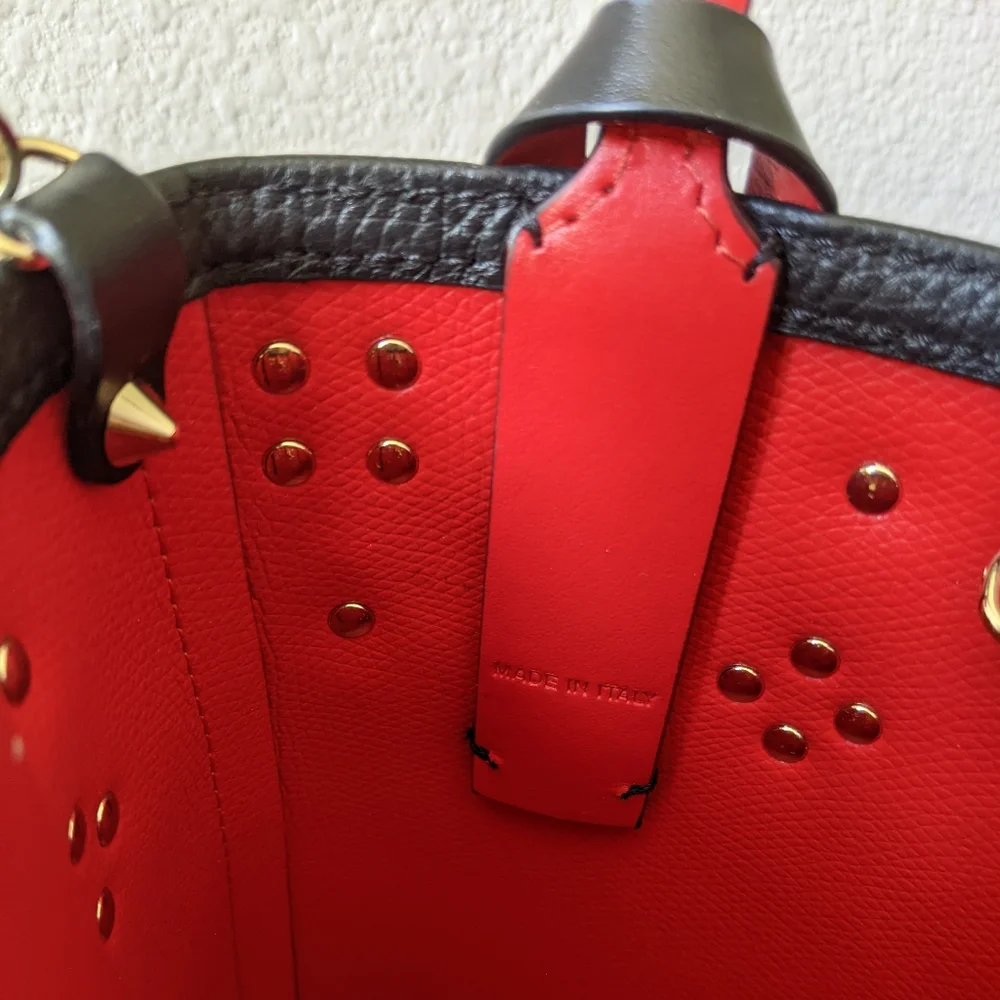 Louboutin: Cabata Mini Rainbow Multicolor Studded Crossbody Bag ๐ - Picture 12 of 14